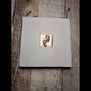 Ceramic Copper Wall Art Footprint By Rhys Coker